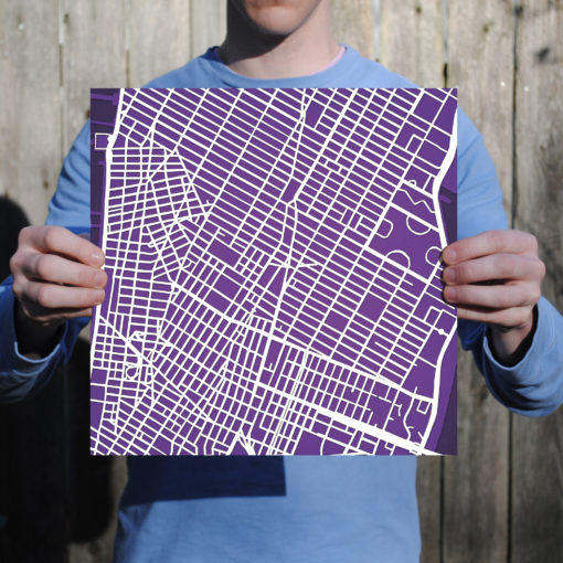 New York University Campus Map Art by City Prints - Image 3