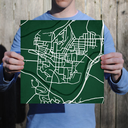 Ohio University Campus Map Art by City Prints - Image 3