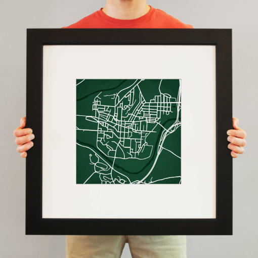 Ohio University Campus Map Art by City Prints - Image 4