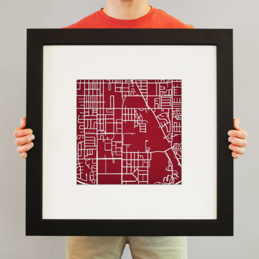 University of Oklahoma Campus Map Art by City Prints - Image 4