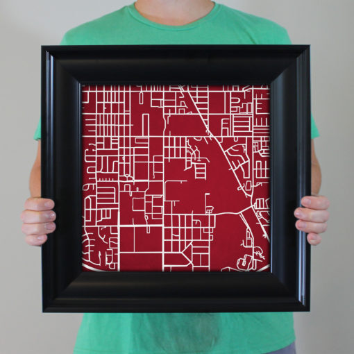 University of Oklahoma Campus Map Art by City Prints - Image 5