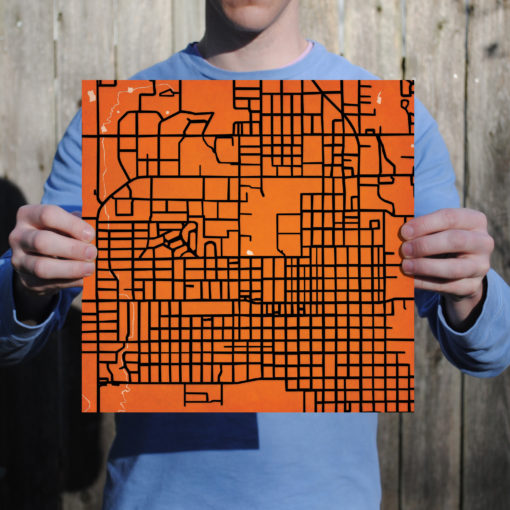 Oklahoma State University Campus Map Art by City Prints - Image 3