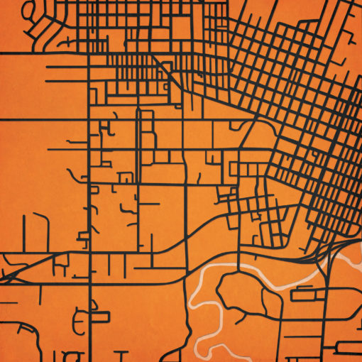 Oregon State University Campus Map Art by City Prints