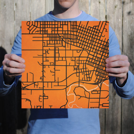 Oregon State University Campus Map Art by City Prints - Image 3