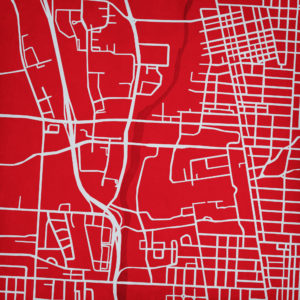 Ohio State University Campus Map Art by City Prints