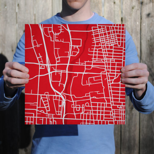 Ohio State University Campus Map Art by City Prints - Image 3
