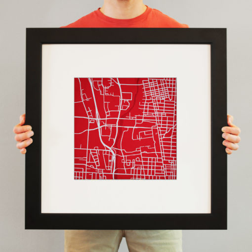 Ohio State University Campus Map Art by City Prints - Image 4