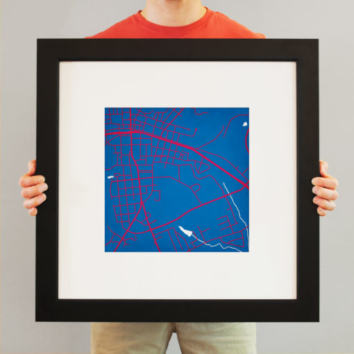Presbyterian College Campus Map Art by City Prints - Image 4