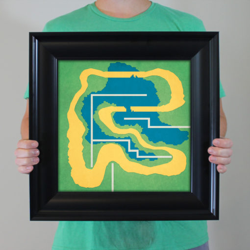 Super Mario Kart,Donut Plains Map Art by City Prints - Image 4