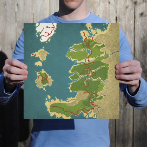 Fable, Albion Map Art by City Prints - Image 2