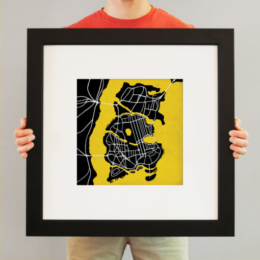 Batman, Gotham City Map Art by City Prints - Image 3