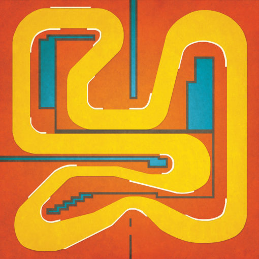 Super Mario Kart, Mario Circuit Map Art by City Prints
