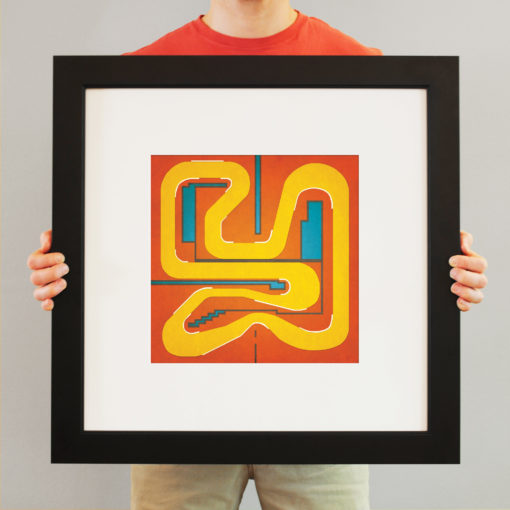 Super Mario Kart, Mario Circuit Map Art by City Prints - Image 3