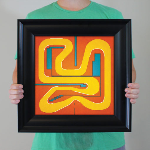 Super Mario Kart, Mario Circuit Map Art by City Prints - Image 4