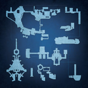 Mass Effect, Citadel Map Art by City Prints