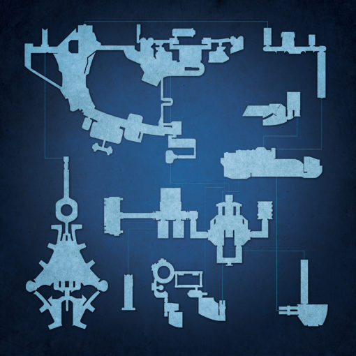 Mass Effect, Citadel Map Art by City Prints