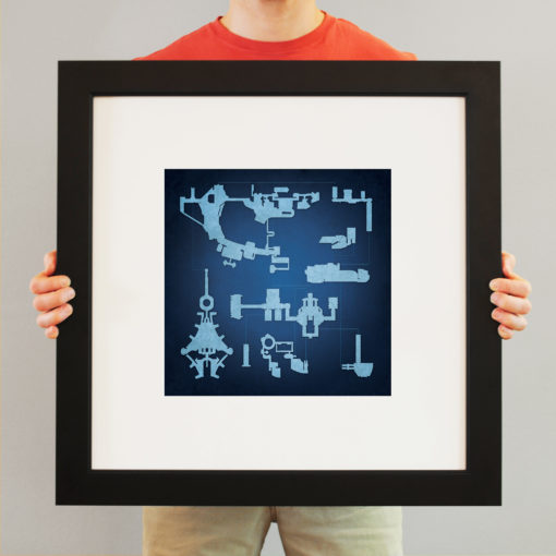 Mass Effect, Citadel Map Art by City Prints - Image 3