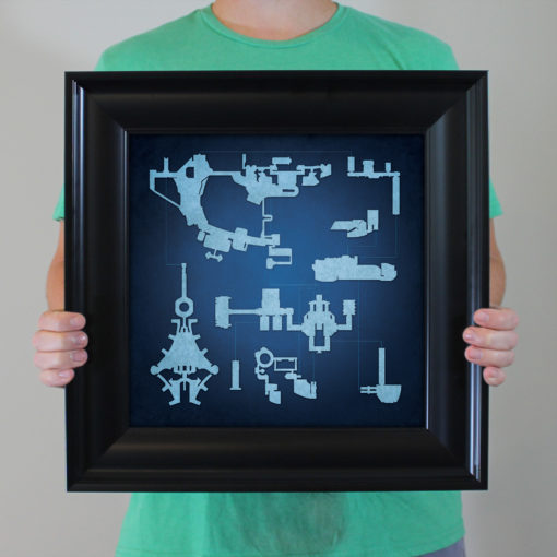 Mass Effect, Citadel Map Art by City Prints - Image 4