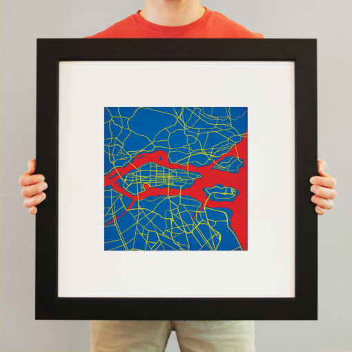 Superman, Metropolis Map Art by City Prints - Image 3