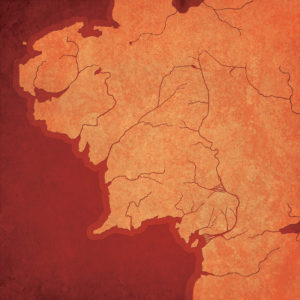 Lord of the Rings, Middle Earth Map Art by City Prints