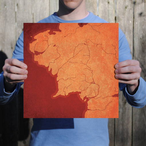 Lord of the Rings, Middle Earth Map Art by City Prints - Image 2