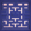 Ms. Pac-Man Map Art by City Prints