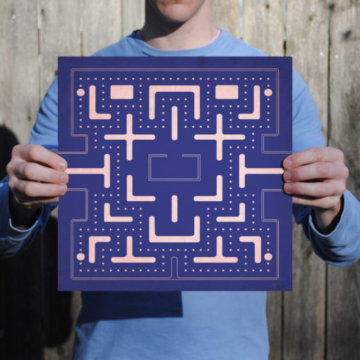 Ms. Pac-Man Map Art by City Prints - Image 2