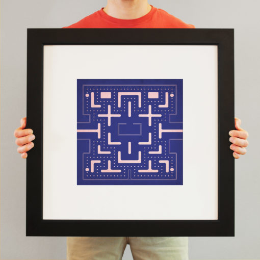 Ms. Pac-Man Map Art by City Prints - Image 3