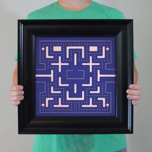 Ms. Pac-Man Map Art by City Prints - Image 4