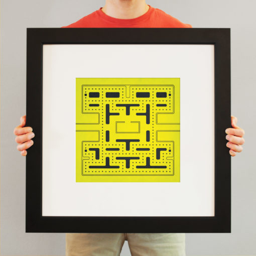 Pac-Man Map Art by City Prints - Image 3