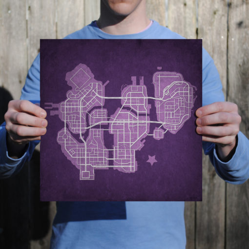 Saints Row: The Third Map Art by City Prints - Image 2