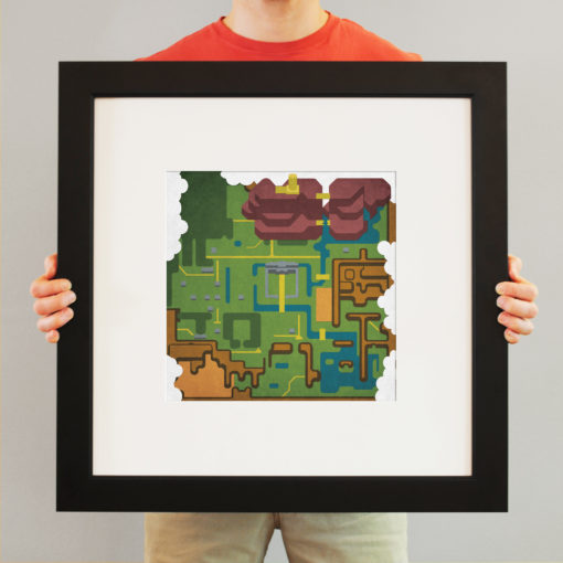 The Legend of Zelda, Light World Map Art by City Prints - Image 3