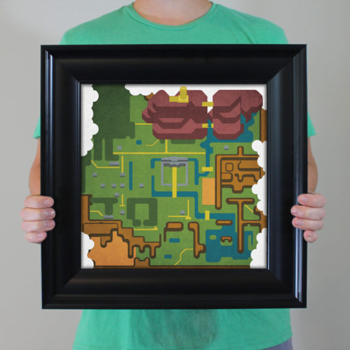 The Legend of Zelda, Light World Map Art by City Prints - Image 4