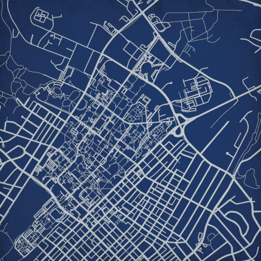 Pennsylvania State University Campus Map Art by City Prints