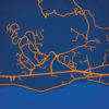 Pepperdine University Campus Map Art by City Prints