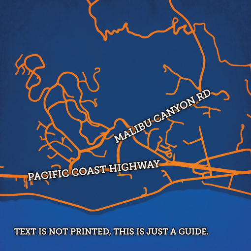 Pepperdine University Campus Map Art by City Prints - Image 2