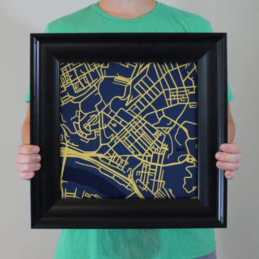 University of Pittsburgh Campus Map Art by City Prints - Image 5