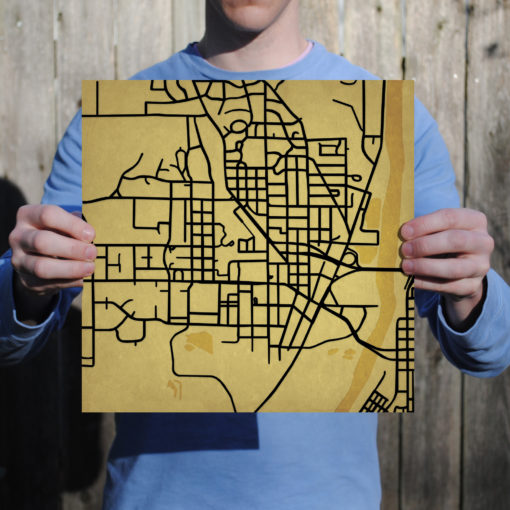 Purdue University Campus Map Art by City Prints - Image 3