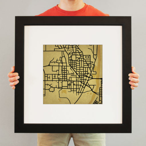 Purdue University Campus Map Art by City Prints - Image 4