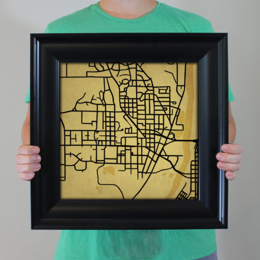 Purdue University Campus Map Art by City Prints - Image 5