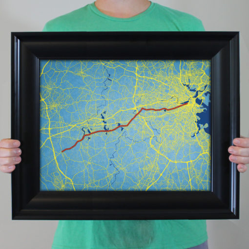 Boston Marathon Course Map Art by City Prints - Image 4