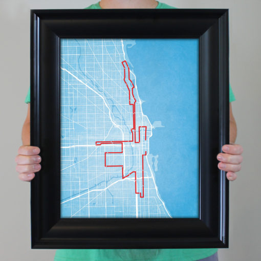 Chicago Marathon Course Map Art by City Prints - Image 4