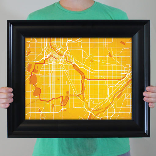 Medtronic Twin Cities Marathon Course Map Art by City Prints - Image 4