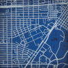 Rice University Campus Map Art by City Prints