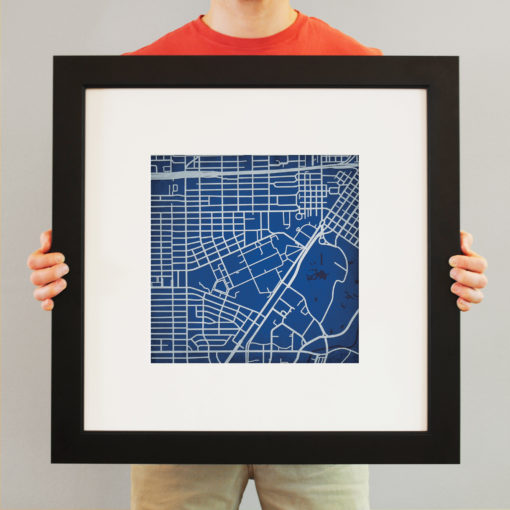 Rice University Campus Map Art by City Prints - Image 4