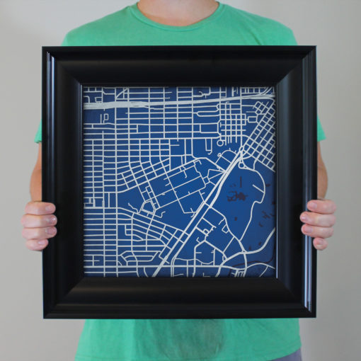 Rice University Campus Map Art by City Prints - Image 5