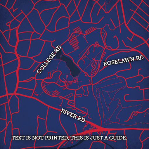 University of Richmond Campus Map Art by City Prints - Image 2