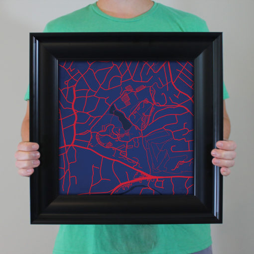 University of Richmond Campus Map Art by City Prints - Image 5