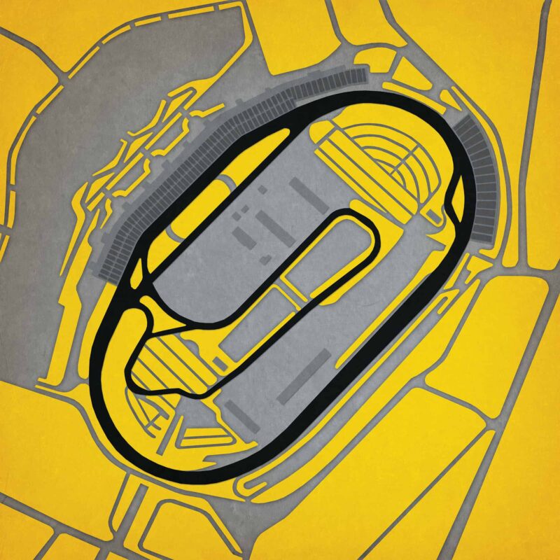 Atlanta Motor Speedway Map Art by City Prints - The Map Shop