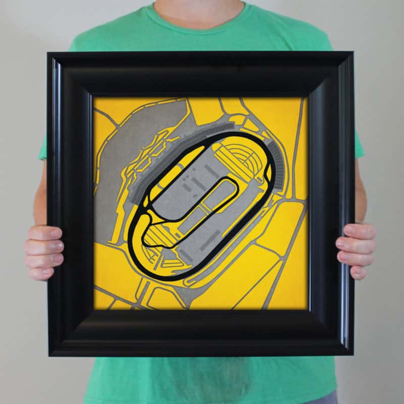 Atlanta Motor Speedway Map Art by City Prints - The Map Shop